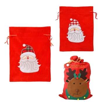 

Promotion! Christmas Tree Elk Large Gift Bag Back Bag Christmas Ornaments