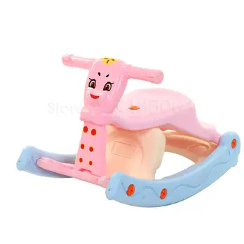 

New Children's Dining Chair Multifunctional Rocking Chair Thickened Rocking Horse Dining Chair Baby Can Sit Can Shake