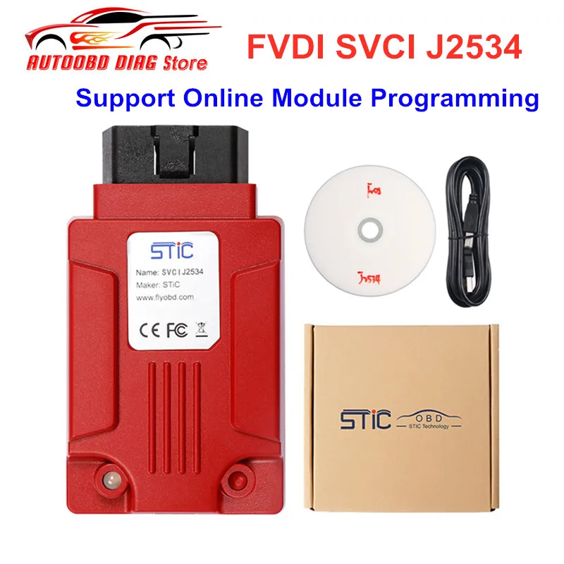 

Original FVDI J2534 Car Diagnostic Tool SVCI J2534 Support SAE J1850 Protocol Online Module Programming Better Than ELM327 ELS27