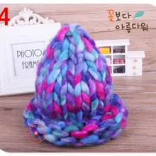 Женские вязаные зимние шапки, твист, толстые, теплые, женские шапки, большие, вязаные, грубые линии, вязаные шапки для женщин, бини, Skully, женские