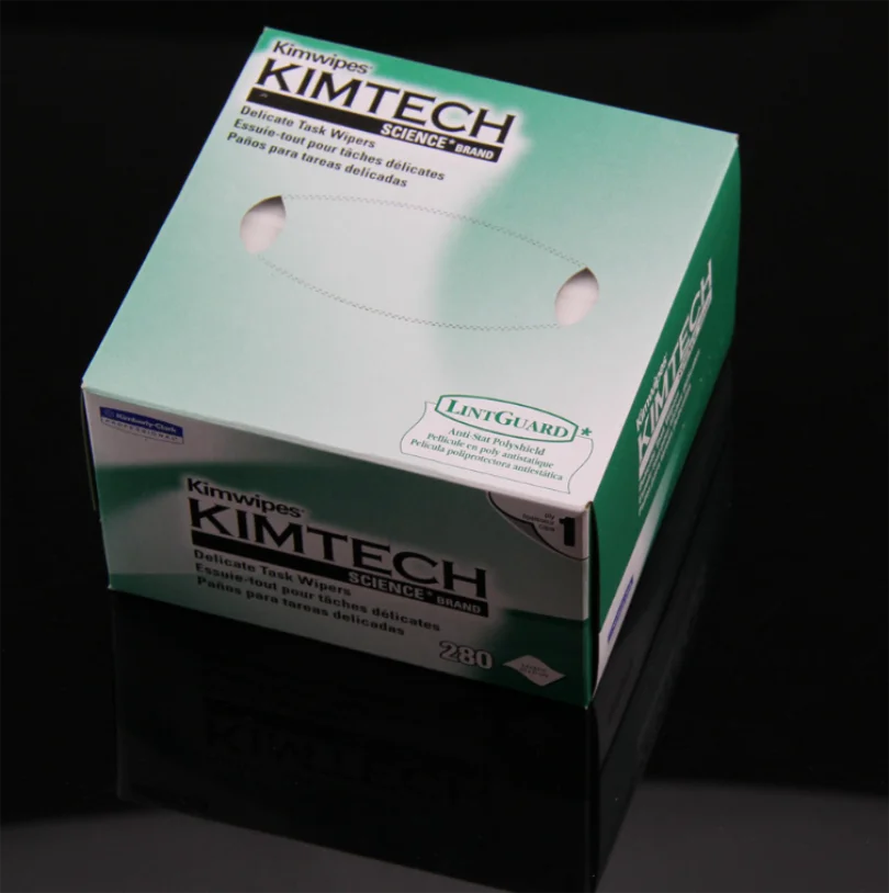 280 шт./кор. Kimwipes бренд волокно очистящая бумага для чистки оптического волокна FTTH