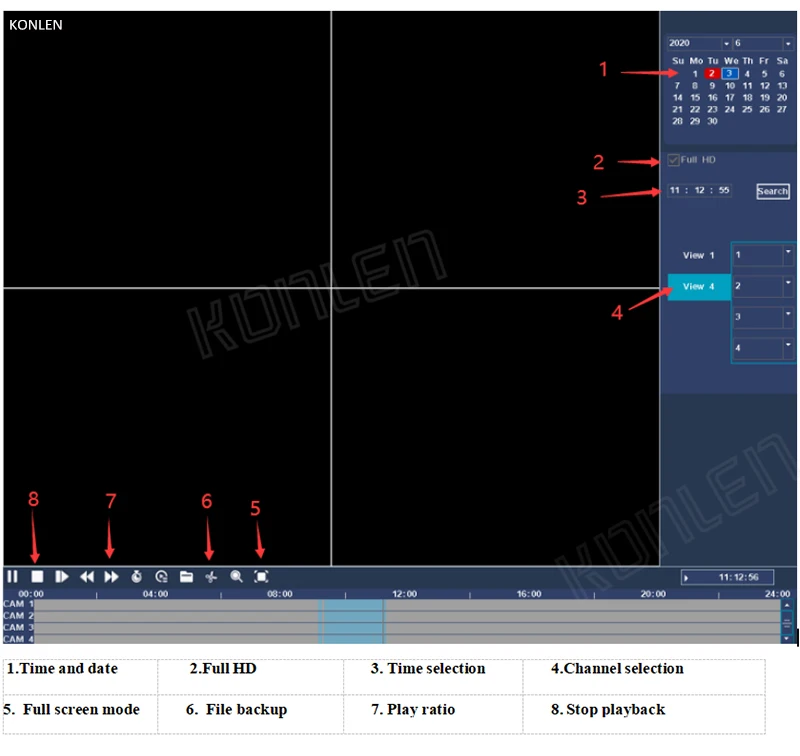 15 NVR display menu