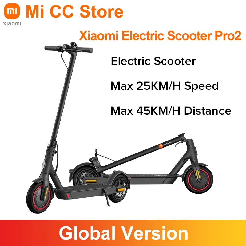 Global Version Xiaomi Mi Electric Scooter Pro 2 Mijia Foldable Lightweight  Skateboard 25km/h 45km Distance ABS 12800mah|Smart Remote Control| -  AliExpress