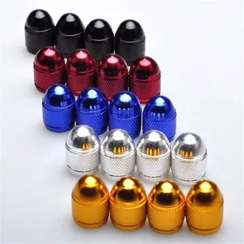 

5 colors Aluminum Tire Wheel Rims Stem Air Valve Caps Tyre Cover Car Truck Golden Wheel Tire Tyre Air Dust Stem Valve Cap Cover