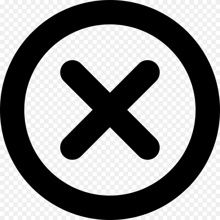 电脑图标x标记红色符号剪辑艺术-删除按钮