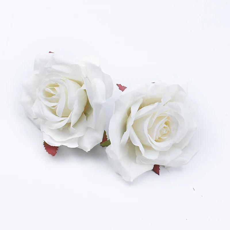 100 шт шелковые розы цветы стены аксессуары для ванной комнаты рождественские украшения для дома свадьбы дешевые искусственные растения брошь невесты - Цвет: 2