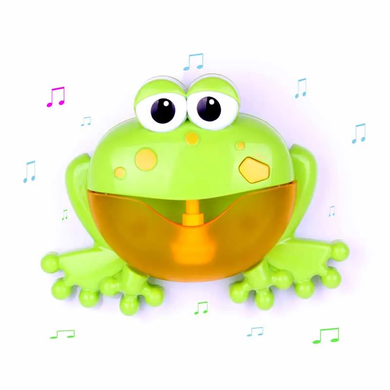 Bubble Machine Baby Bath Toys Crabs Bubble Maker Swimming Bathtub Soap Machine Toys for Children With Music Water Toys for Baby - Цвет: Frog