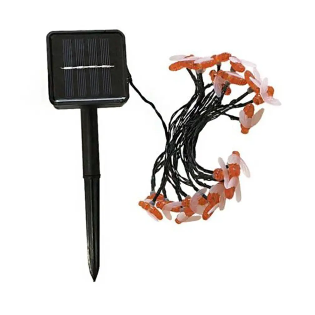 

LED Bee Solar Party Fairy Outdoor String Lights For Patio And Garden Multi-functional LED Bee String Lights