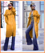 Женские пальто с кисточками в стиле пэчворк с длинным рукавом и стоячим воротником, Короткие топы, двубортная тонкая верхняя одежда, осенняя женская уличная одежда