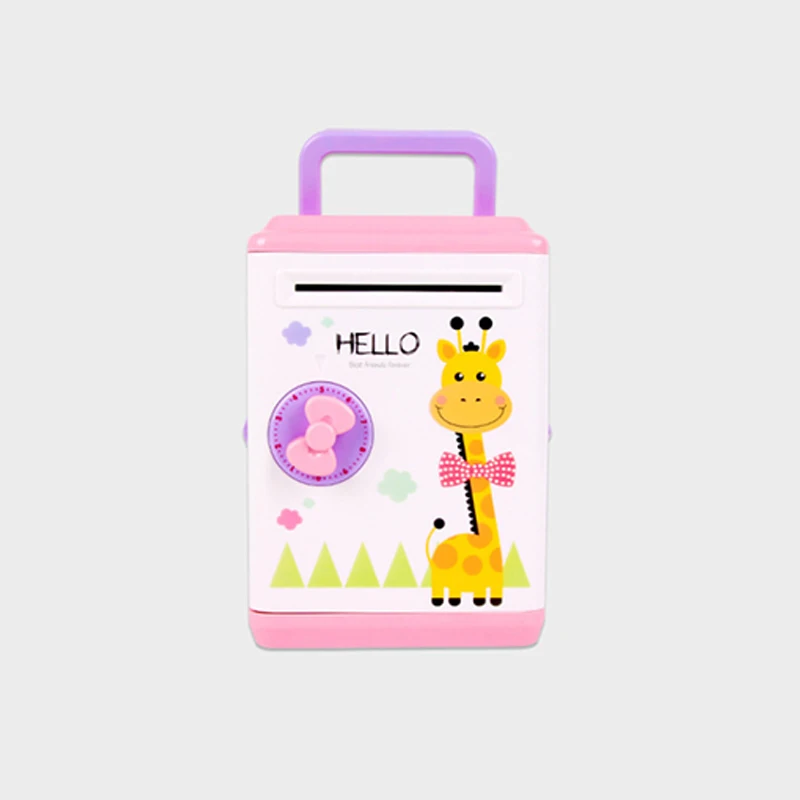 Giraffe Электрическая копилка, детские игрушки, имитация автоматического вдыхания, деньги, банкомат, копилка, игрушка, копилка, новинка, экзотические детские игрушки - Цвет: Giraffe