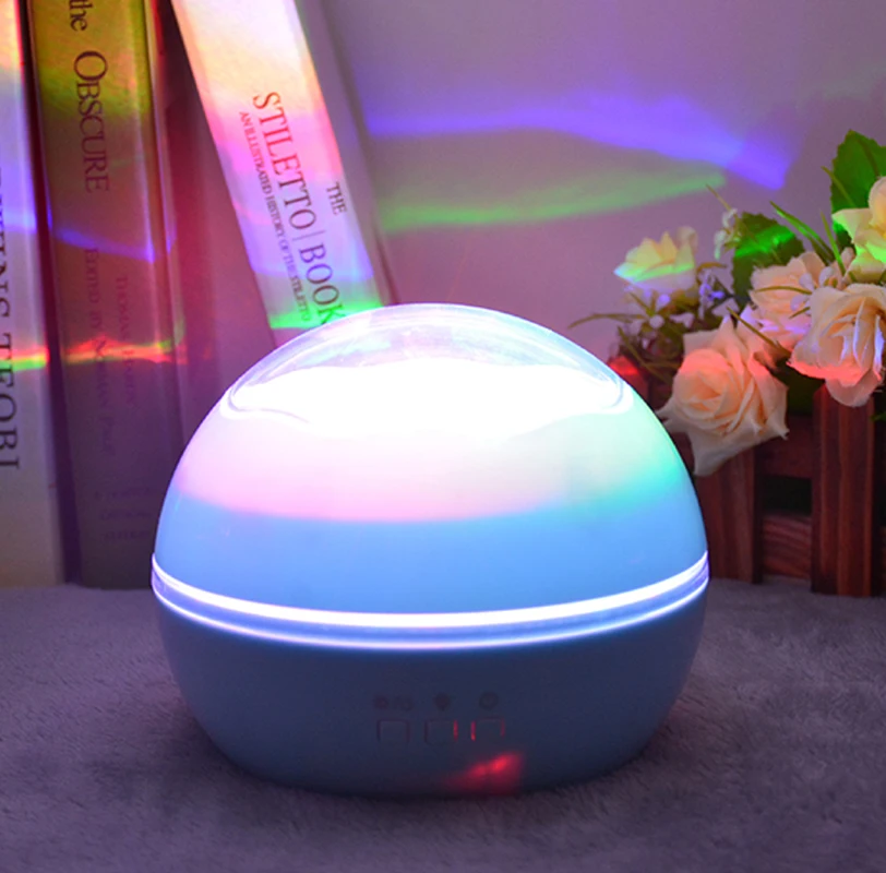 

Small ball starry sky projector lamp rotating USB ocean projector birthday holiday gift night light