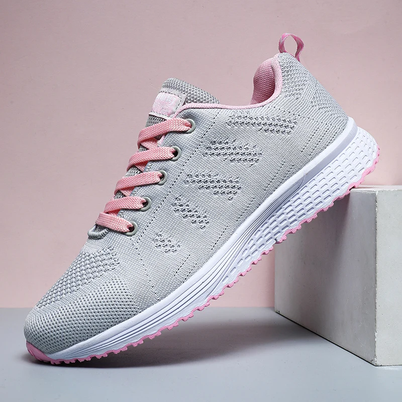 

2021 Trendyol Four Seasons Mesh Shallow Mouth Round Toe Flat Sneakers Comfortable Breathable Casual Sport Women's Shoes