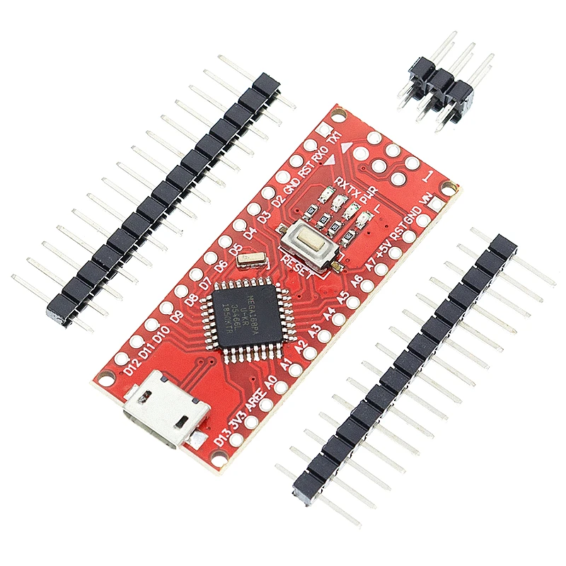 Nano Micro USB с Загрузчиком v3.0 ATMEGA168P совместимый контроллер V3 Red для arduino CH340 драйвер 16
