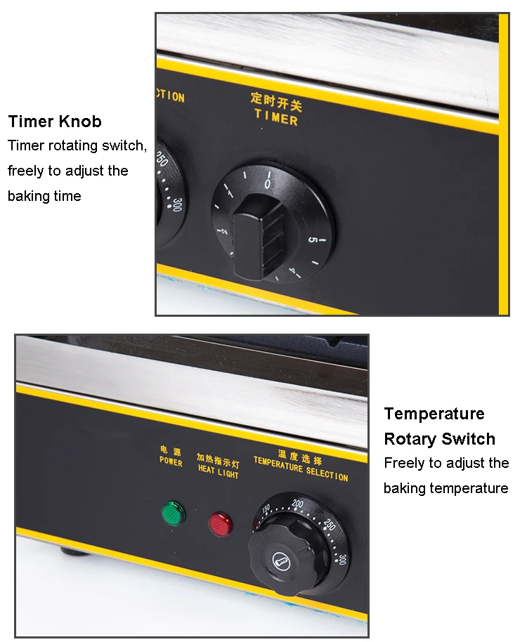 DMWD 110 V/220 V Коммерческая электрическая вафельница алюминиевые штранг-прессования с антипригарным покрытием хрустящий французский хот-дог на палочке палку булочки хот-дог машина гриль