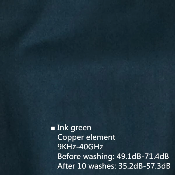 Подлинный набор анти-радиационной одежды СВЧ-печи отладки мастерской и электрической сварки EMF Экранирование спецодежды - Цвет: Ink green Cu