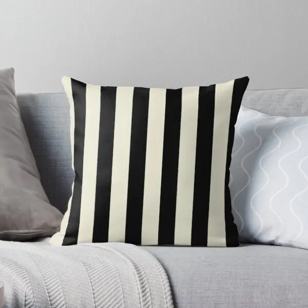 Brown Stripe 3D Cushion Cover Satin Square Bedding Throw Pillow Case Gray, 