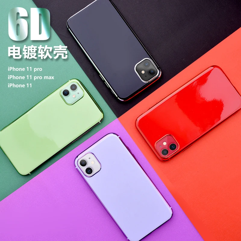 Ультратонкий матовый чехол для iPhone 11 Pro Max Чехол Мягкий силиконовый из ТПУ X 6 6S 7 8