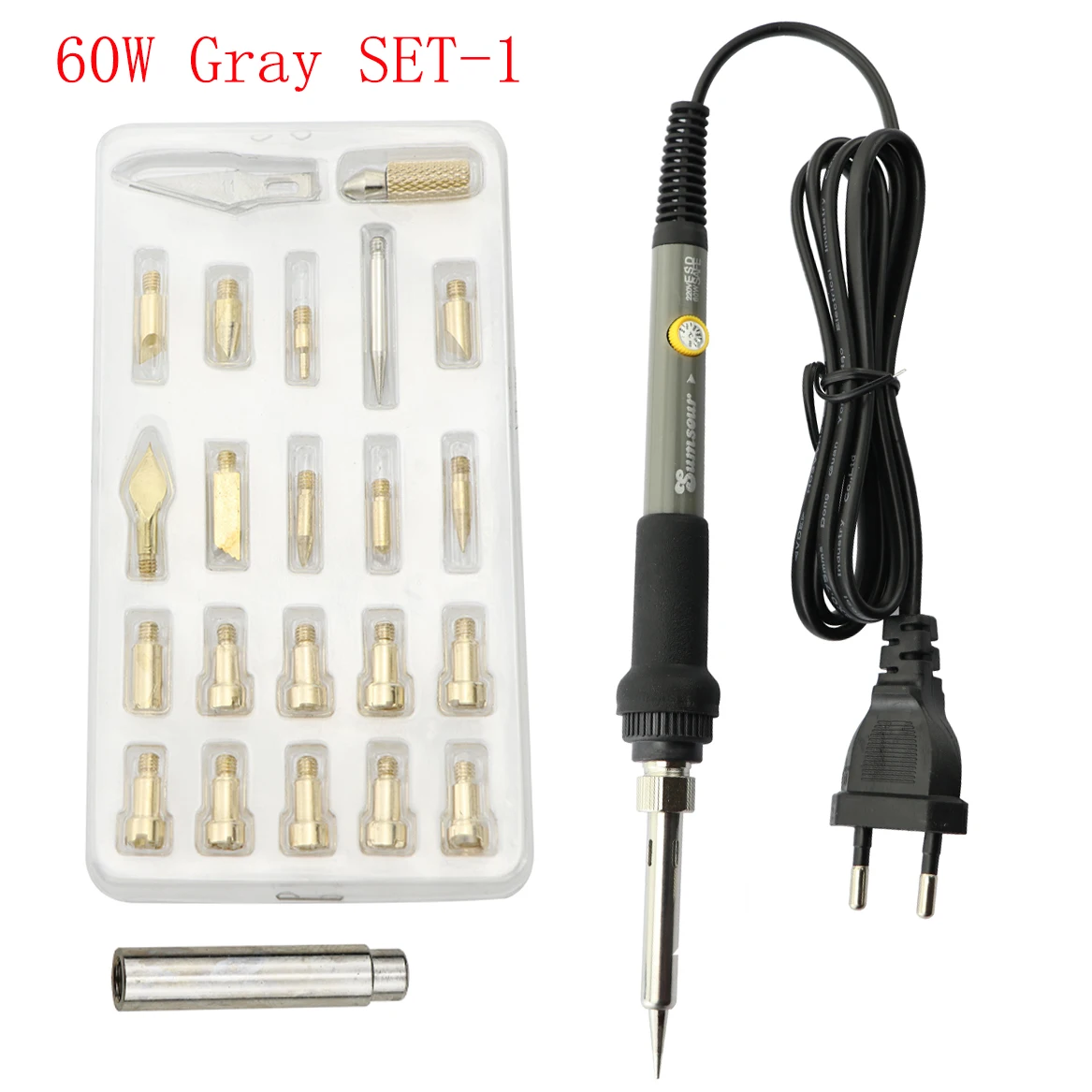 soldering irons & stations 22 in 1 Wood Embossing Burning Carving Pyrography Pen Tools Kit 60W 80W Adjustable Temperature Soldering Iron Hand Operated Set gas welding machine Welding Equipment