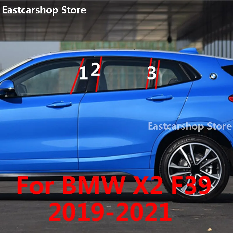 Для BMW X2 F39 2021 2020 2019 автомобиля ПК двери окна Центральная средняя Колонка отделка