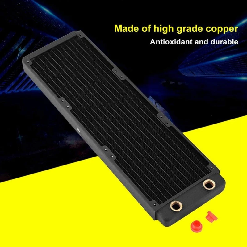 FREEZEMOD TSRP BP 360 мм компьютерный ПК кулер для воды латунный радиатор 12 см вентилятор