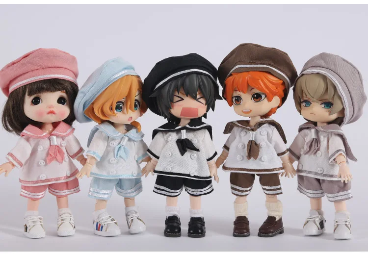 Doll Clothes Outfit School Uniform for Obitsu11 Doll Party Costume Decor 
