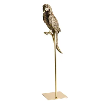 

Nordic Creative Resin Simulated Animal Parrot Bird Crafts Ornaments Gold Modern Home Desktop Decor Miniature Figurines M4558