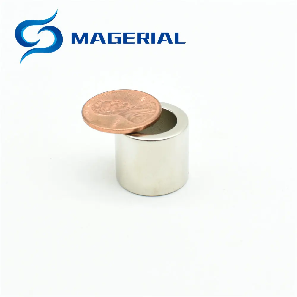 Диаметрально-магнитная кольцевая трубка диаметром 17,7x12,1x16 мм Точность NdFeB высокая температура. Неодимовый N44 постоянный редкоземельный магнетизм