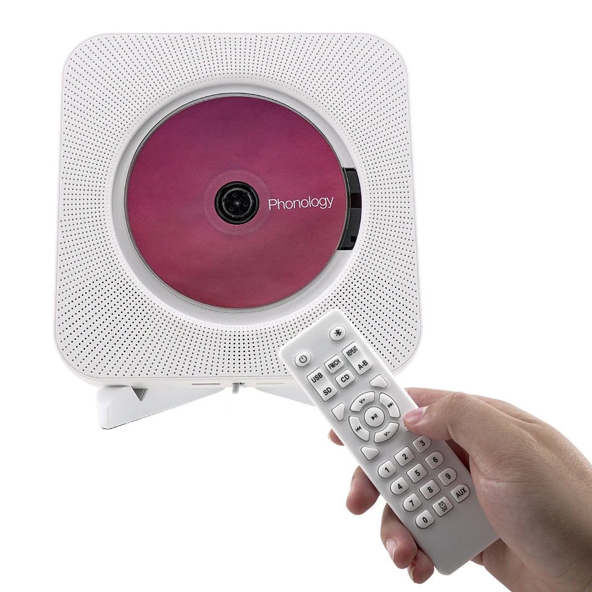 Retekess Tr609 Wall Mountable Cd Player With Fm Radio Bluetooth Speaker Mp3 Player Aux Audio Input Remote Control Radio Aliexpress