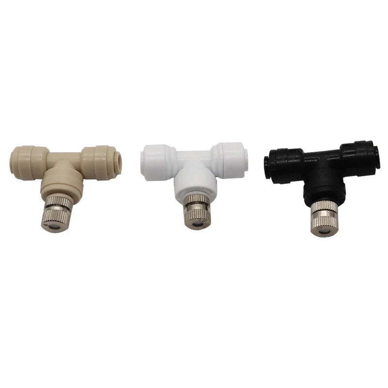 (50 Pieces/Lot) 6mm Low Pressure 0.1-0.5mm Stainless Steel Fog Misting Nozzles Connectors Garden Water Irrigation Sprinkler 6