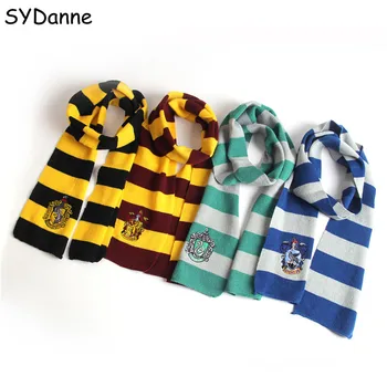 

Hermione Scarfs Cosplay Costumes Gryffindor Scarf Slytherin Hufflepuff Scarf Ravenclaw Scarves Hermione Men Women Halloween