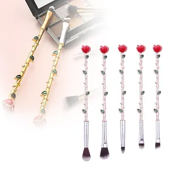 

Hot Rose Makeup Brushes Movie Cosmetic Brushes Set Comb for Foundation Powder Blush Concealers Eye Women Girl Shadows Kit t6