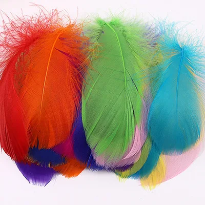100pcs Small Goose Feathers for Crafts and Decorations