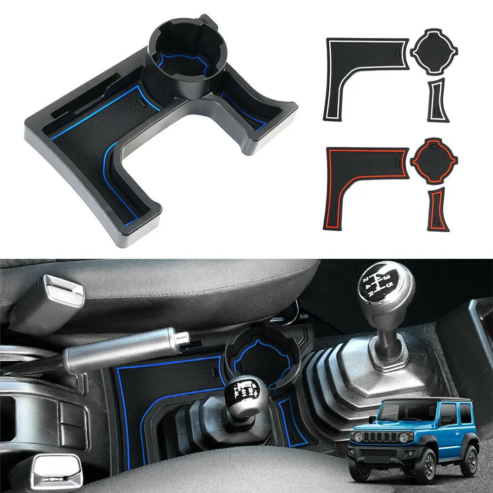 For Suzuki Jimny 2019 2020 Car Center Console Cup Phone Card Holder Storage Box Gear Shift Tray Organizer AT/MT Model