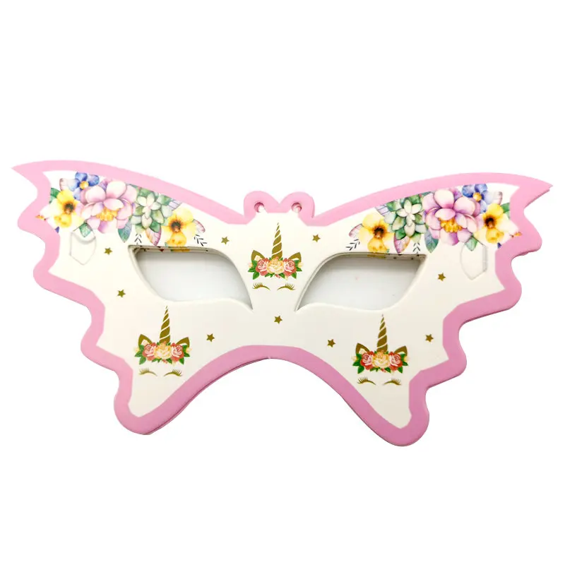 Masks-10pcs 1 шт. 1,8*1,08 м цветок Единорог одноразовая скатерть для дня рождения для детей Единорог день рождения пластиковая Скатерть украшения - Цвет: Masks-10pcs