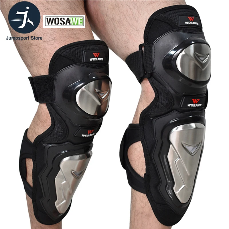 

WOSAWE Hard Knee Protective Pad Ski Skateboard Thick Protection Layer Hockey Roller Off-Road Bike Moto Sports MTB Knee Protector