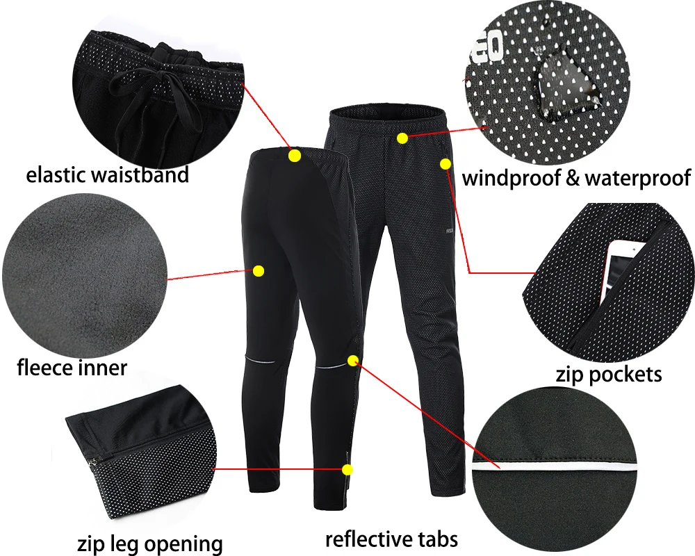 ARSUXEO 남자 따뜻한 열 사이클링 자켓 세트 방풍 방수 자전거 자켓 바지 자전거 정장 사이클링 의류 오토바이