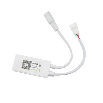 

CLAITE DC5-24V SP501E WIFI Addressable WS2812B SK6812 UCS1903 LED Strip Controller Work with Amazon Alexa Support 2.4G WiFi