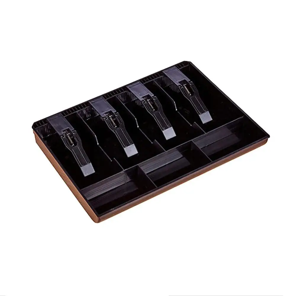 black Прочный ABS денежный кассовый Монетный кассовый лоток сменный кассовый ящик для хранения кассовый лоток коробка классификация Органайзер - Цвет: black