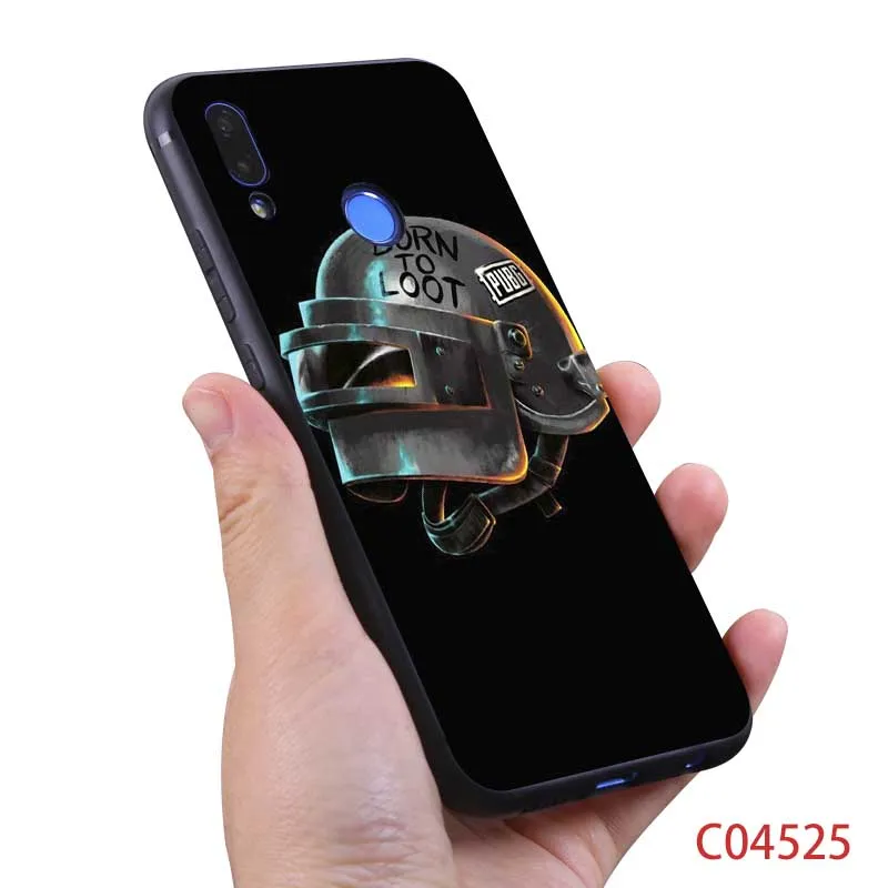 PUBG игры боя крышка для Xiaomi Redmi note 7 k20 pro 7 note 5 6 4x 7a прозрачный однотонный Мягкий силиконовый чехол для телефона - Цвет: C04525