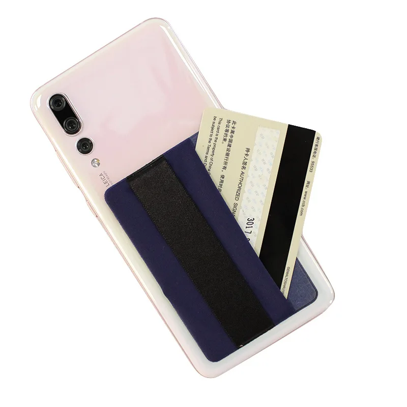 

New Style Elastic Band Phone Stickers Lycra Phone Back Sticker Bag Multi-functional Card Holder Practical Small Gifts Customizab