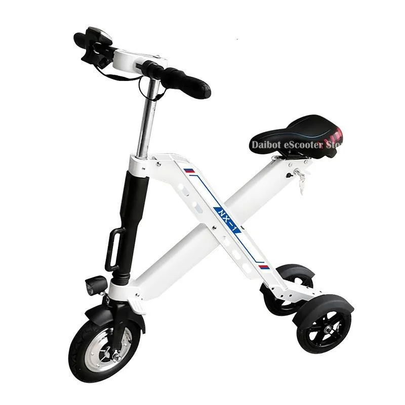 Daibot 3 Wheel Electric Scooter Mini Electric Bicycles 10 Inch 350W 36V Quick Foldable Portable Electric Bikes Adults Women (12)