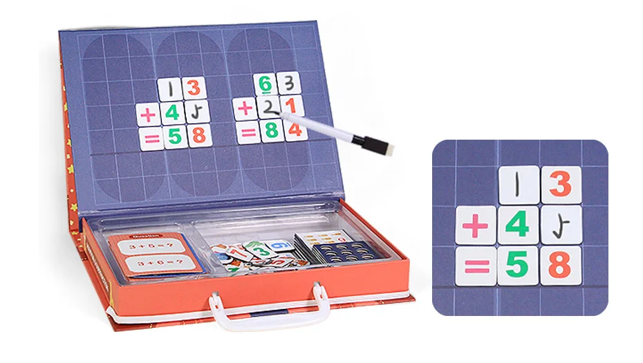 Magnetic Montessori Math Toy Arithmetic Addition Subtraction Mathematics Puzzle Game Educational Toys Teaching Count Aid Gift_15