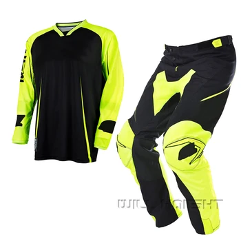 

Off-road Motorcycle Gear Set Motocross Jersey & Pant Combo Black Yellow Set