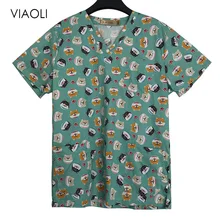 Женские медицинские скрабы из хлопка, женские скрабы, Женская медицинская форма, медицинский Топ унисекс