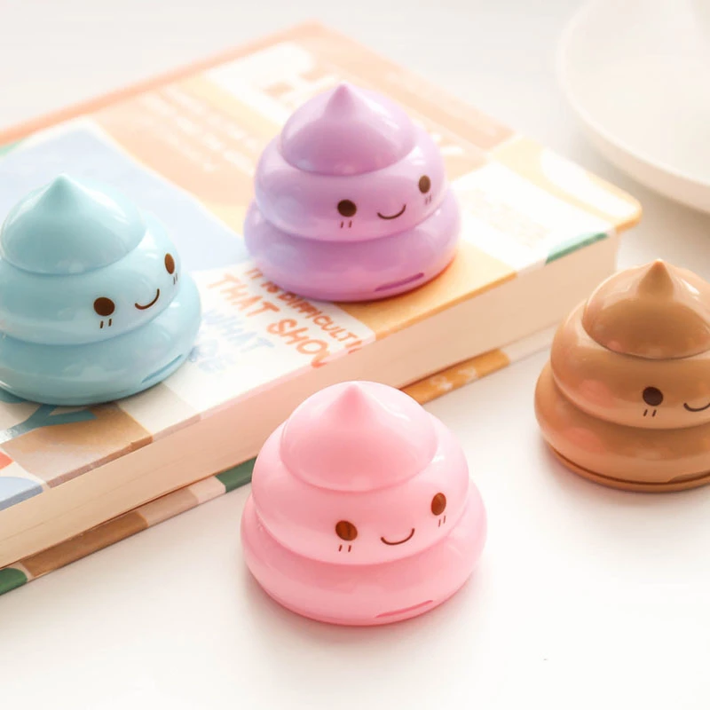 Mini Pencil Sharpeners Shit Shape Mechanical Double Sharpener Pen Cutter Tool School Office Supplies Cute for Kids Gifts|Точилки для