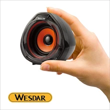 WESDAR компьютерный динамик Портативный USB стерео Бас проводной громкий динамик s 3,5 мм разъем для настольного ПК ноутбук телефон MP3 музыкальный плеер