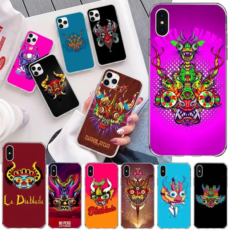 CUTEWANAN Испания Ла-Diablada художественный Чехол для мобильного телефона чехол iPhone 11 pro