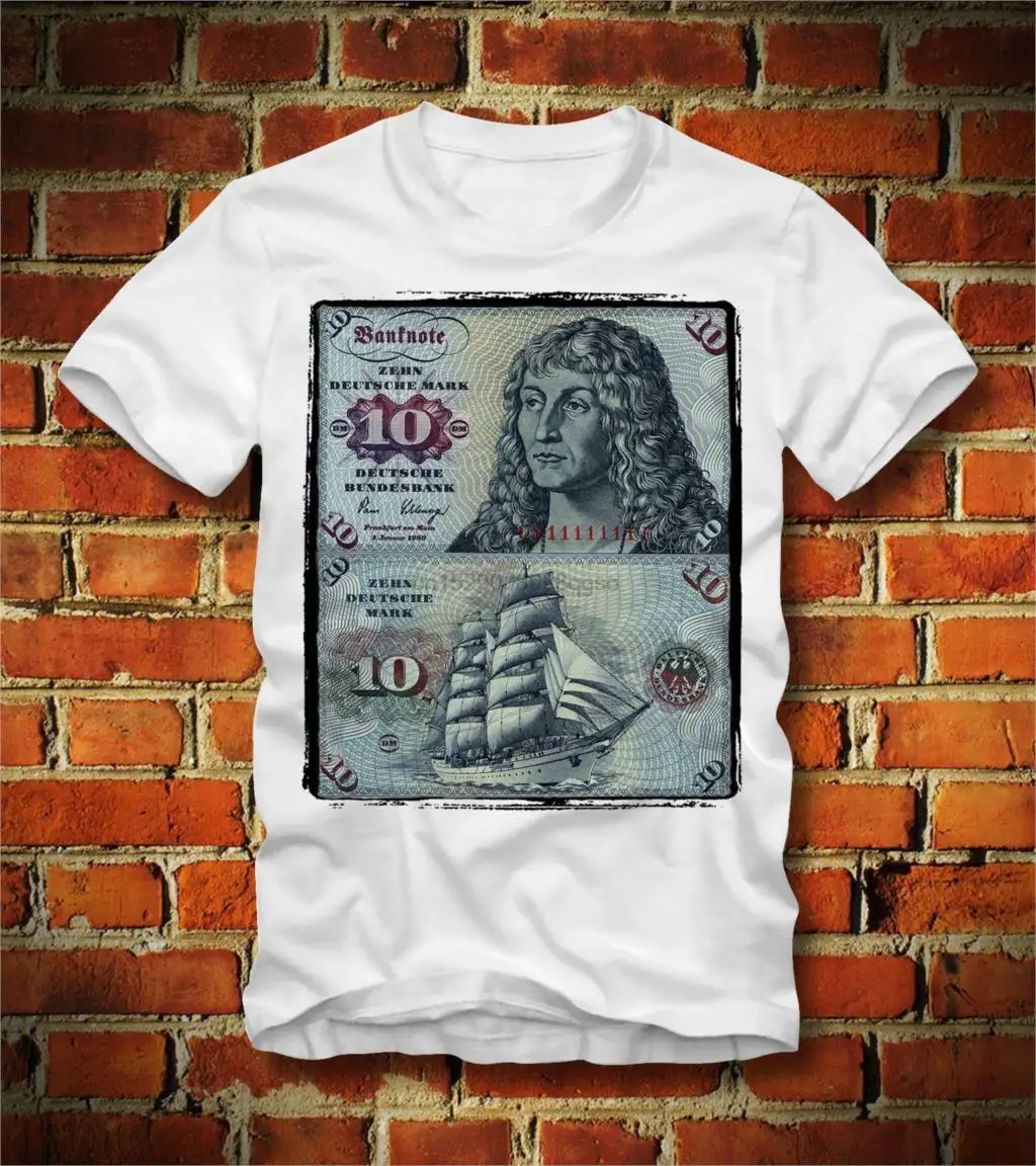 Футболка 10 DEUTSCHE MARK BRD DM DDR BUNDESREPUBLIK DEUTSCHLAND RETROCool Повседневная футболка с надписями