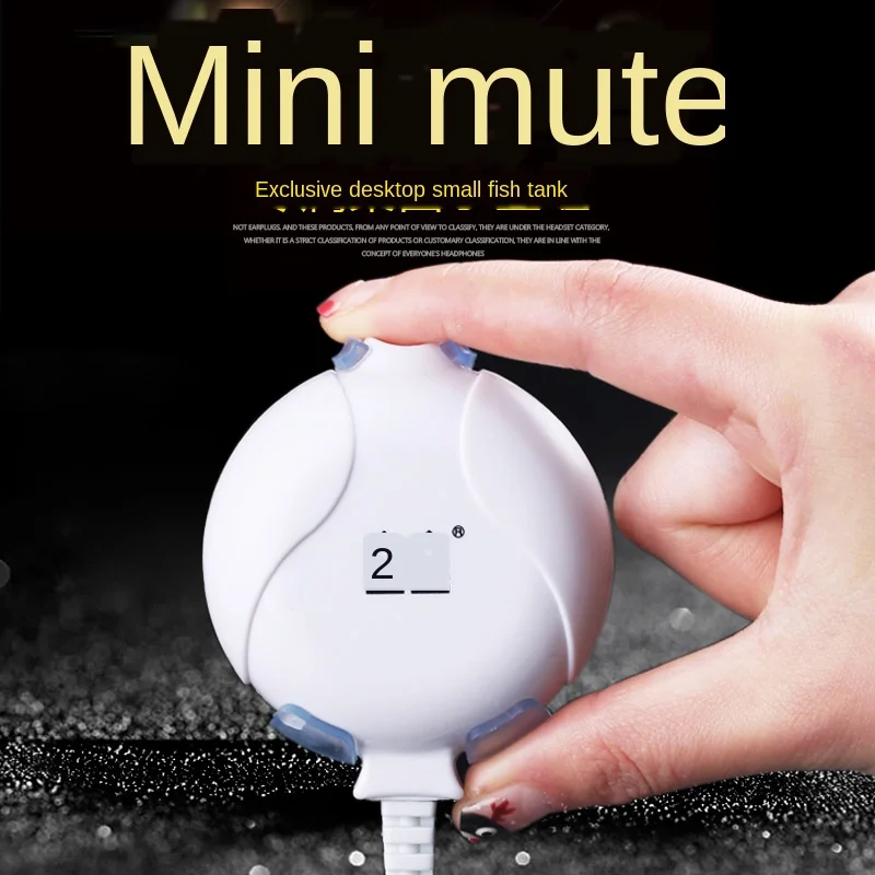 

Mini Air pump hang sucker tank table increase oxygen pump mute low sound, Air Compressor Bubble stone bubble for Mini Aquarium