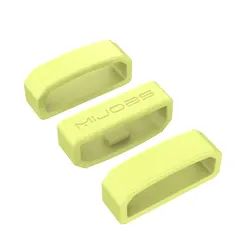 Rubber Retaining Rings - Secure Band Keeper for Fitness Trackers (3-Pack) (Grass Green 3pcs)